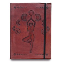 Caderno pequeno com elástico - Cosmic Goddess