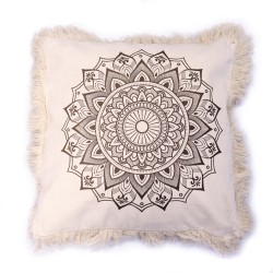 Cuscino Lotus Mandala - 60x60 cm - bronzo