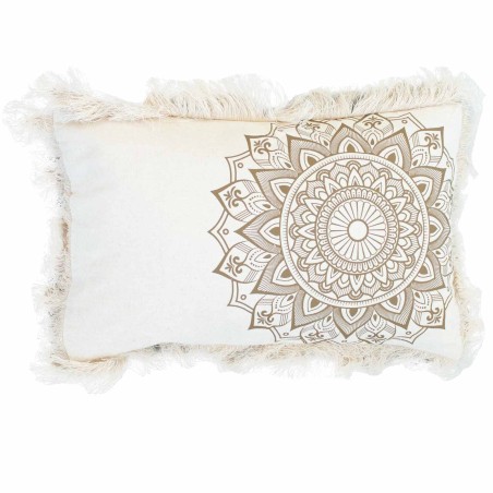 Lotus Mandala Cushion - 30x50cm - bronze