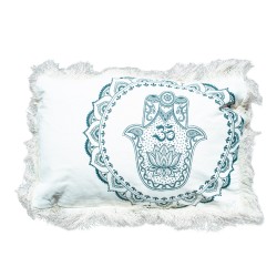 Hamsa Mandala Coussin - 30x50cm - vert