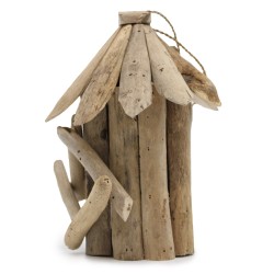 Floating Wood Bird Feeder - Small