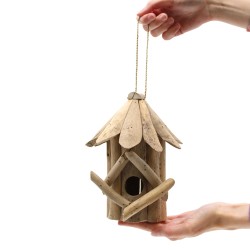 Floating Wood Bird Feeder - Small