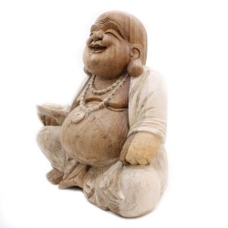 Szczęśliwy Budda - Bielony 50cm