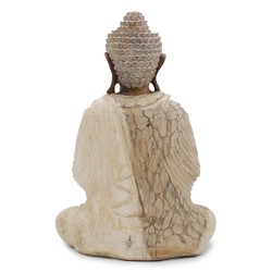 Whitewashed Buddha Statue - 40cm Welcome