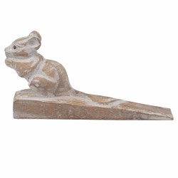 Hand-carved door stop - Dormouse