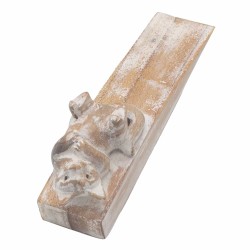 Hand-carved door stop - Kitten