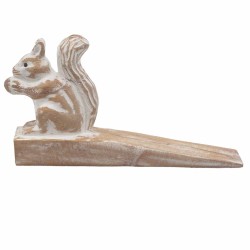 Hand-carved door stop - Squirrel