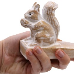 Hand-carved door stop - Squirrel