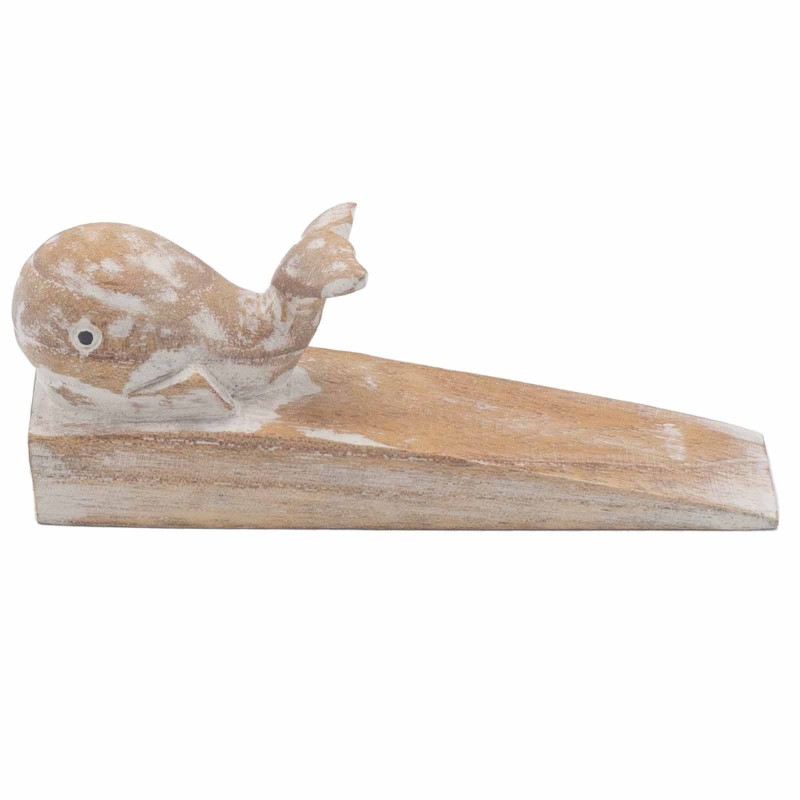 Hand-carved door stop - Whale-HAND CARVED DOOR STOPS-HOSTENATURA