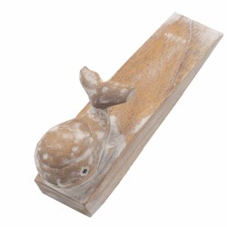 Hand-carved door stop - Whale