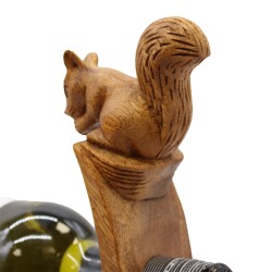 Wine Bottle Holder - squirrel