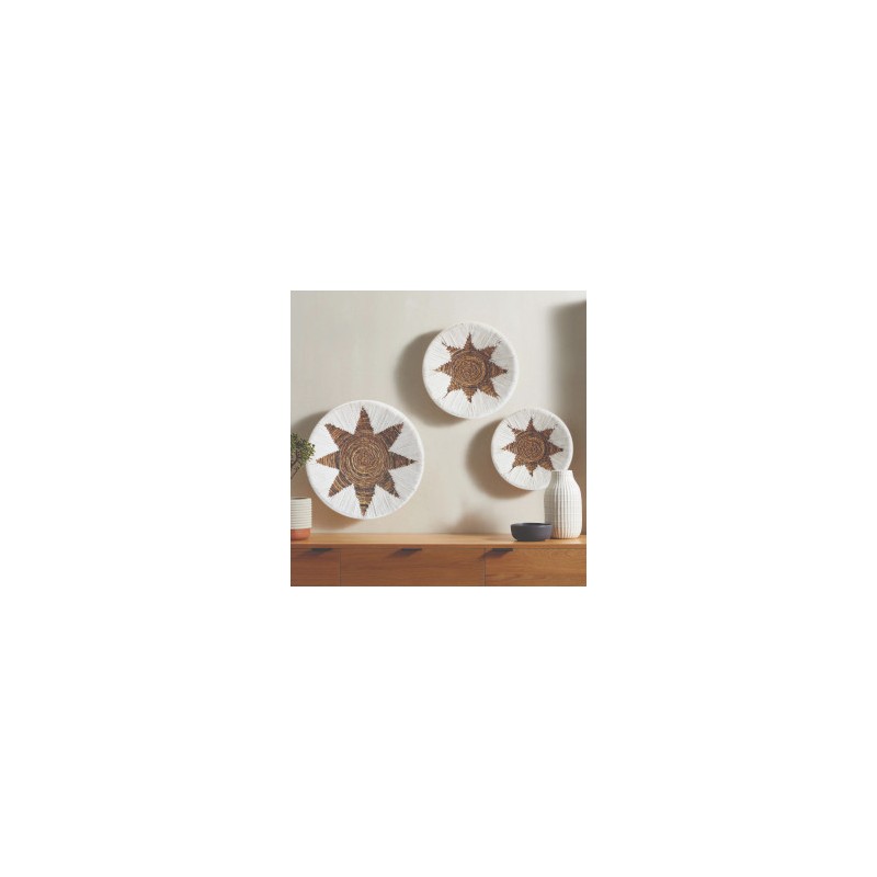 Set of three seaweed bowls - Cream-FAN SEAWEED-HOSTENATURA