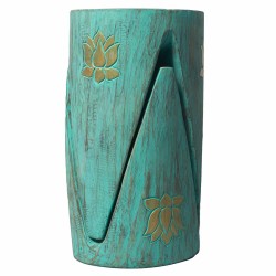 Lot de 2 tables/tabourets imbriqués - Turquoise Lrg