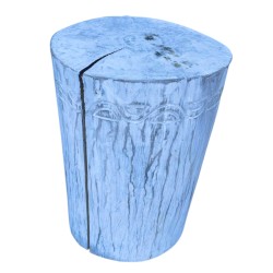 Tribal Stool / Table - Albasia - Whitewash