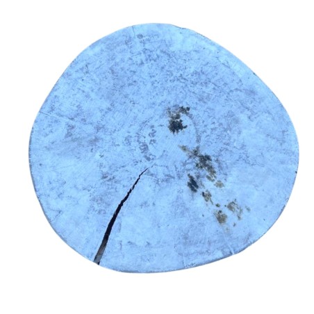 Tribal Stool / Table - Albasia - Whitewash