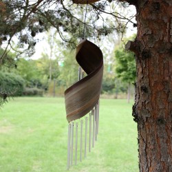 Coconut leaf wind chimes - Natural