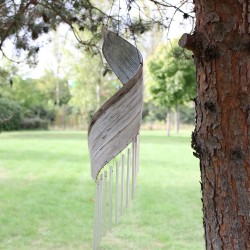 Coconut Leaf Wind Chimes - Bleached