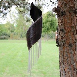 Coconut leaf wind chimes - Chocolate