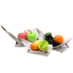 Set di fruttiere con foglie di cocco - Ammorbidito