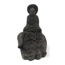 Buddha and Hand Incense Burner - Black