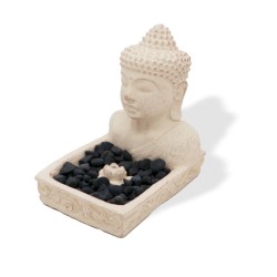 Arzător de tămâie Fengshui Buddha - Cremă