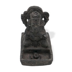 Arzător de tămâie Ganesh Fengshui - Negru antic