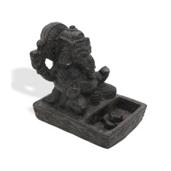 Arzător de tămâie Ganesh Fengshui - Negru antic