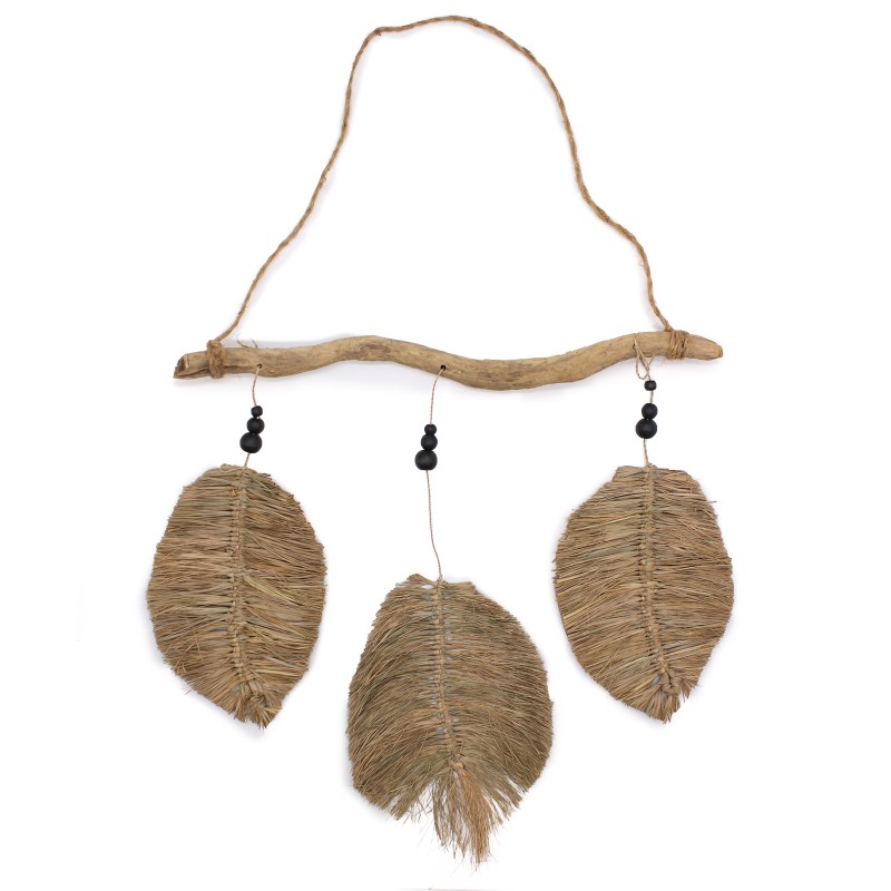 Raffa Leaves Three Pieces 46x53cm-FAN SEAWEED-HOSTENATURA