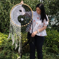 Bali Dreamcatchers - Extra Large Ying Yang D: 50 cm