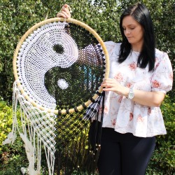 Bali Dreamcatchers - Extra Large Ying Yang D: 50 cm