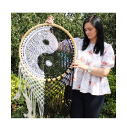 Bali Dreamcatchers - Extra Large Ying Yang D: 50cm