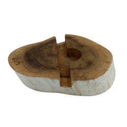 Soporte para teléfono Lrg Gamal Wood - Whitewash