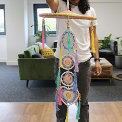 Handia Dramatic Dream Catcher - Pastel Rainbow