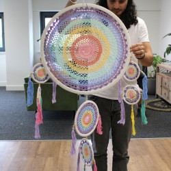 Large Dreamcatcher (55cm) - Rainbow Cake