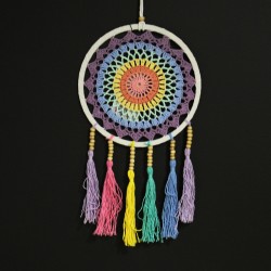 Small Dream Catcher (22x56cm) - Rainbow Cake