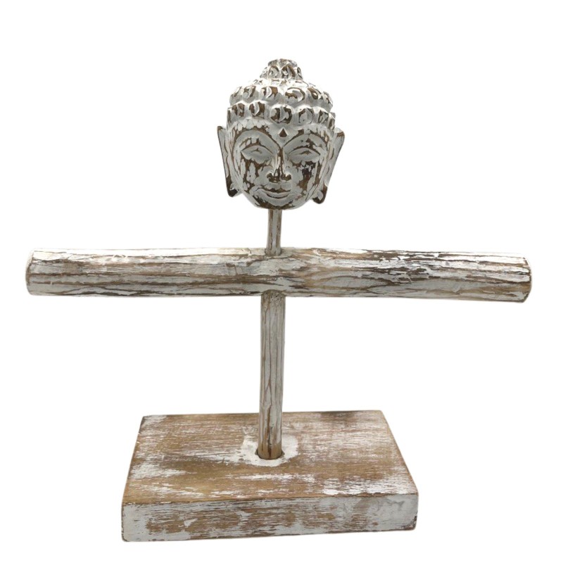 Single Branch & Buddha Stand - Bleached-NATURAL WOOD SUPPORTS-HOSTENATURA