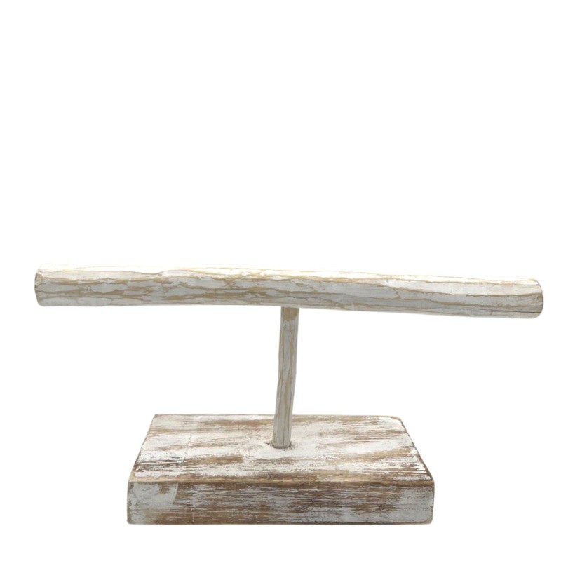 Single Branch Jewelry Stand - Bleaching-NATURAL WOOD SUPPORTS-HOSTENATURA