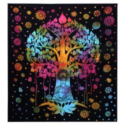 Single Cotton Bedspread + Tapestry - Bodhi Tree