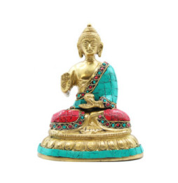 Figura de Buda de Latón - Bendición - 15cm