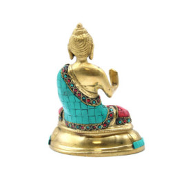 Figura de Buda de Latón - Bendición - 15cm