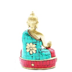 Brass Buddha Figure - Hand Down - 11.5 cm