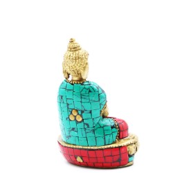 Figura de Buda em latão - Amitabha - 9,5 cm