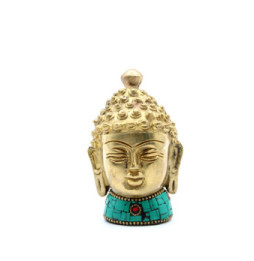 Figura de Buda de Latón - Cabeza Med - 8 cm