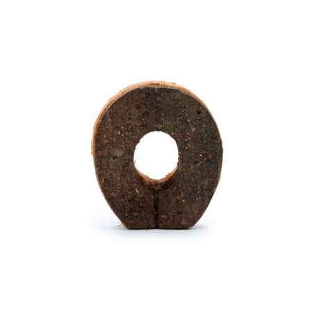Rustikaler Bark Buchstabe - "O" (12) - Klein 7cm