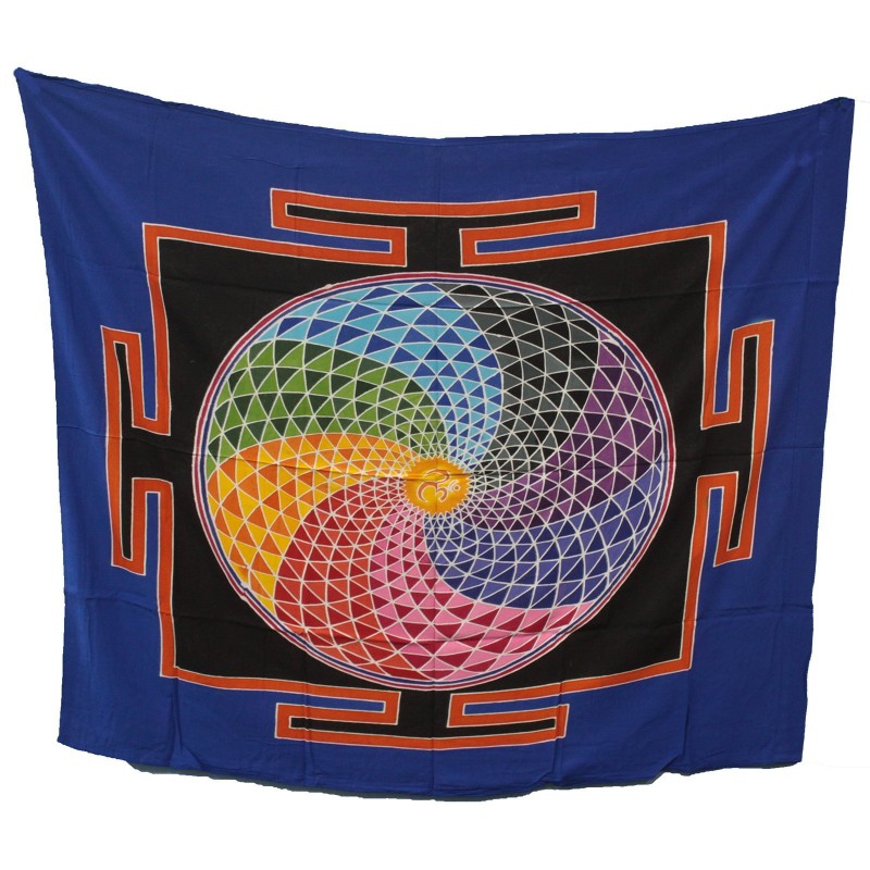 Tapestries - Seven Flags Symbols-BALI BATIK TAPESTRIES-HOSTENATURA