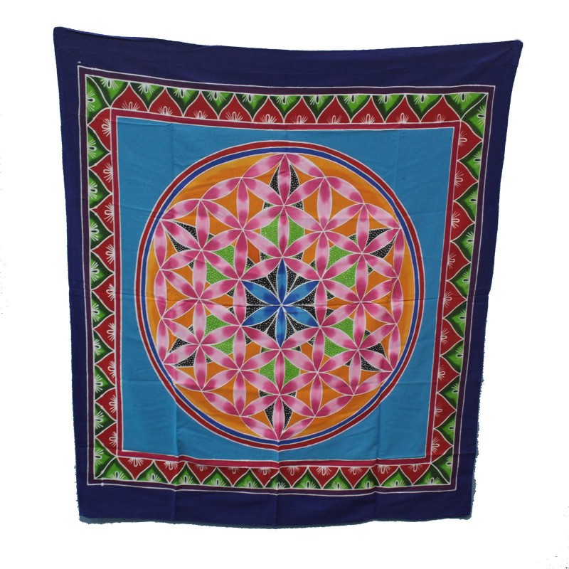 Tapestries - Classic Mandala - 92.5x105cm-BALI BATIK TAPESTRIES-HOSTENATURA