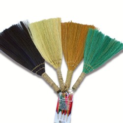 Set 4 - Pampas Fan Broom - Mixed Colors and Sizes