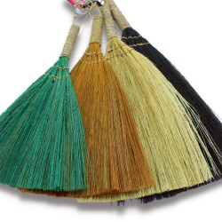 Set 4 - Pampas Fan Broom - Mixed Colors and Sizes