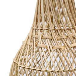 Lampe de table en osier - Naturel - 39x24cm