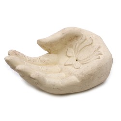 Incense Burner - Lotus (White) - 14x6x4cm